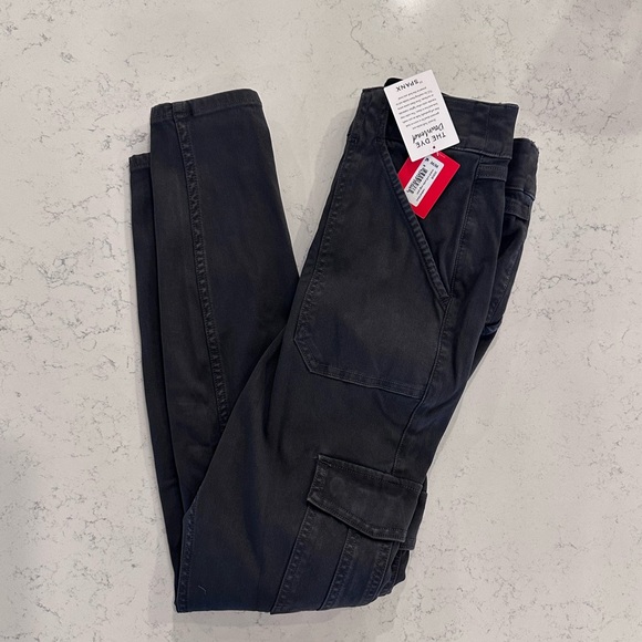 NWT Spanx stretch twill cargo ankle pant - washed black - medium - Picture 2 of 4